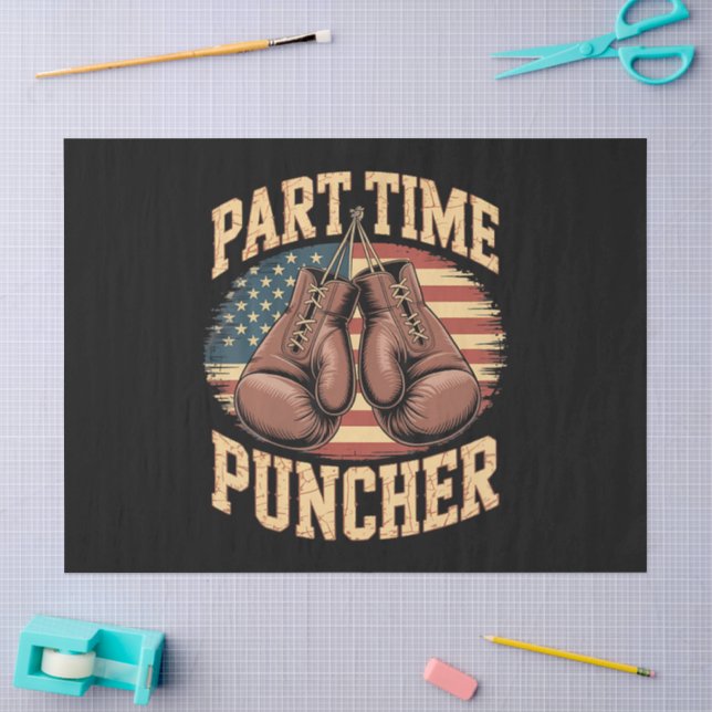 Part Time Puncher Boxing Gloves Tissue Paper (Craft)