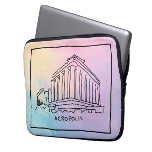 Parthenon Acropolis Athens Greece Travel Souvenir Laptop Sleeve