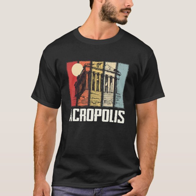 Parthenon Acropolis Athens Greek City Greece Ruin T-Shirt (Front)