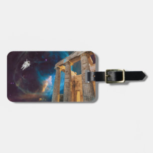 Parthenon Acropolis Greece Meets Space Luggage Tag