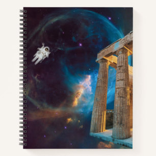 Parthenon Acropolis Greece Meets Space Notebook