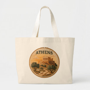 Parthenon Acropolis Large Tote Bag