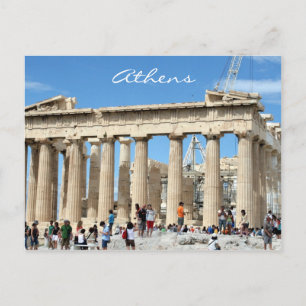 parthenon acropolis postcard