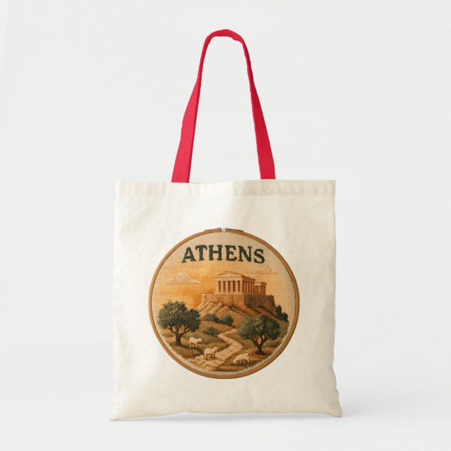 Parthenon Acropolis Tote Bag (Front)