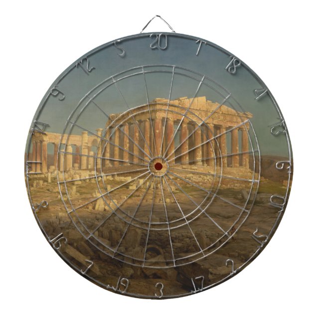 Parthenon (Ancient Greek Temple, Athens Landmark) Dartboard (Front)