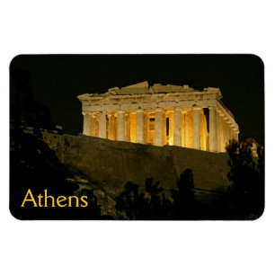 Parthenon at Night Magnet