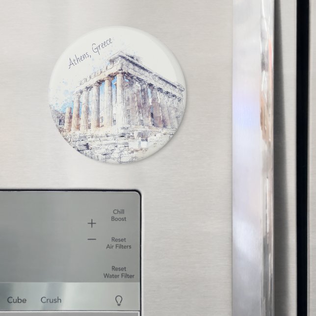 Parthenon Athens Greece Magnet – Ancient Ruins  (In Situ (Fridge))