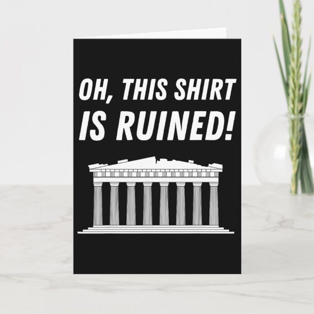 Parthenon Greece And Acropolis Of Athens  Card (Front)
