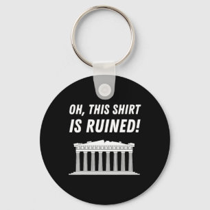 Parthenon Greece And Acropolis Of Athens  Key Ring