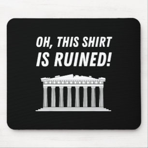 Parthenon Greece And Acropolis Of Athens Mouse Mat