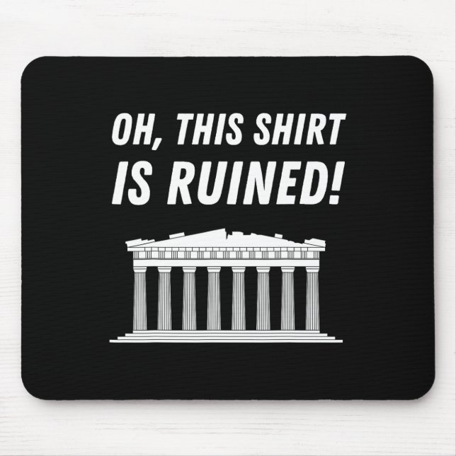 Parthenon Greece And Acropolis Of Athens  Mouse Mat (Front)