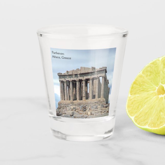 Parthenon Shot Glass (Front)