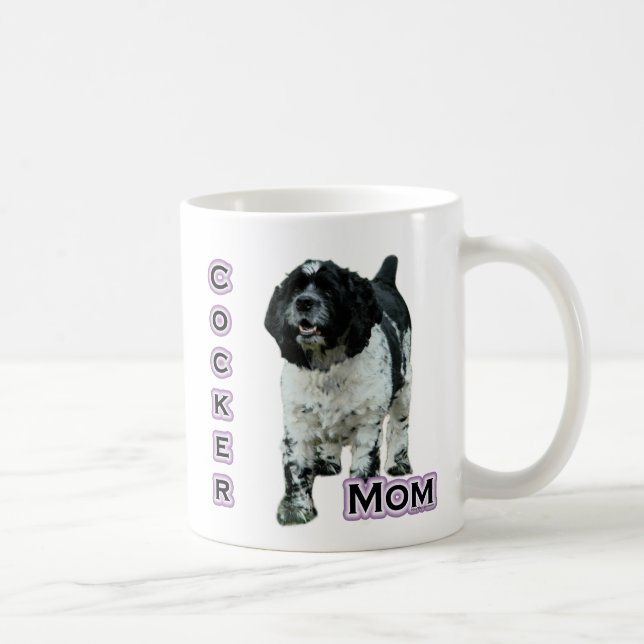 Parti Cocker Spaniel Mum; Mum of Cocker Spaniel Coffee Mug (Right)