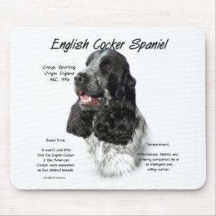 Parti English Cocker Spaniel History Mouse Mat