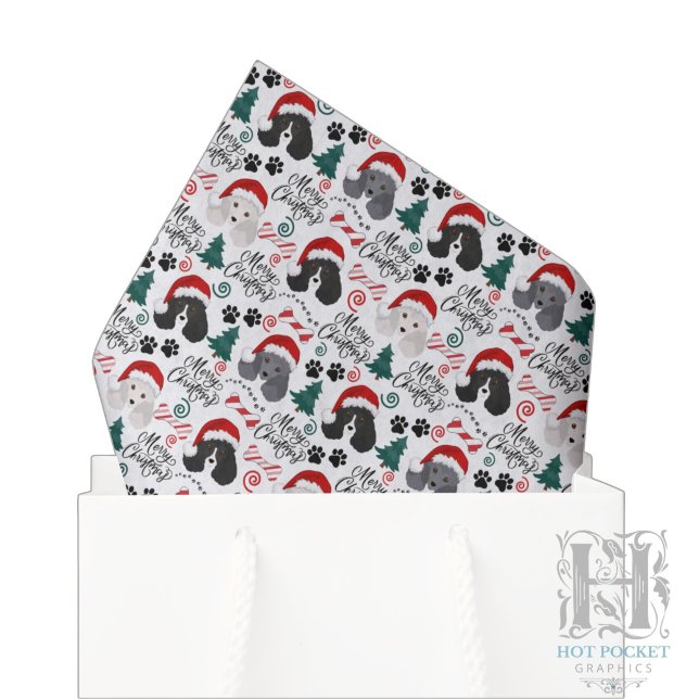 Parti Poodle Christmas Tissue Paper (Creator Uploaded)
