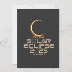 Partial Solar Eclipse 2025 Astronomy Event  Invitation