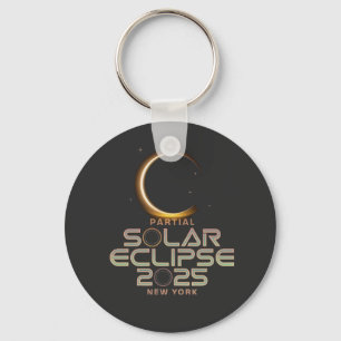 Partial Solar Eclipse 2025 Astronomy Event  Key Ring