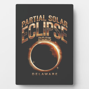 Partial Solar Eclipse 2025 Astronomy Event Plaque