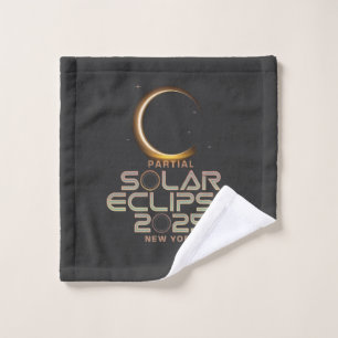 Partial Solar Eclipse 2025 Astronomy Event Wash Cloth