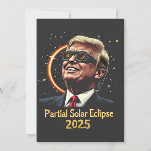 Partial Solar Eclipse 2025 Astronomy Trump  Save The Date