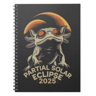 Partial Solar Eclipse 2025 Axolotl Ammph Notebook