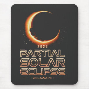 Partial Solar Eclipse New Jersey 2025 Mouse Mat