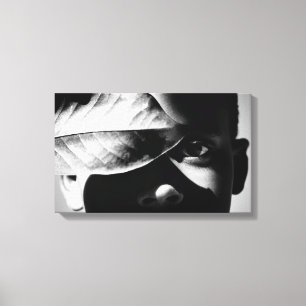 partial to red canvas print