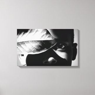 partial to red canvas print