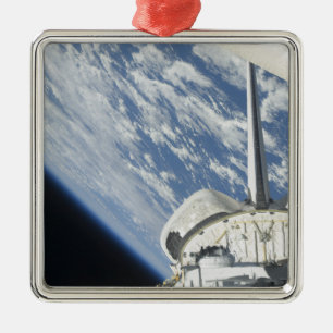 Partial view of Space Shuttle Endeavour Metal Tree Decoration