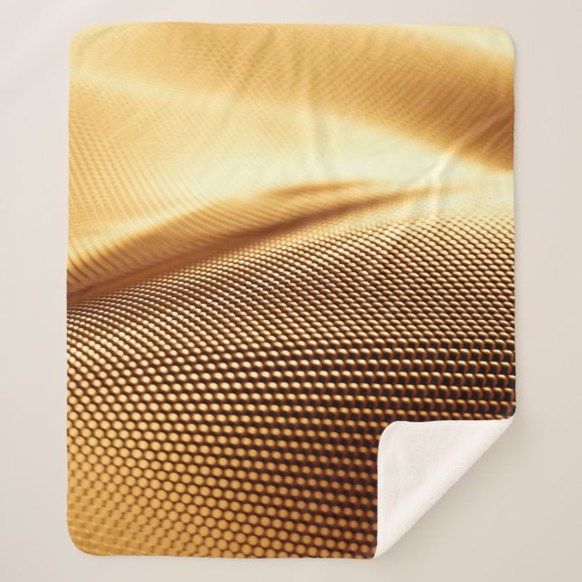 Particle drapery luxury gold background. 3d illust sherpa blanket (Front)