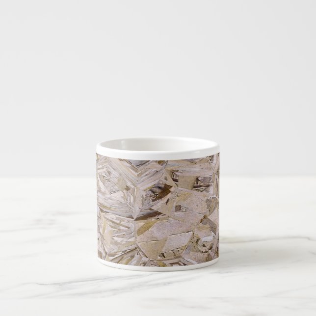 Particle OSB Construction Plywood Print Espresso Cup (Front)