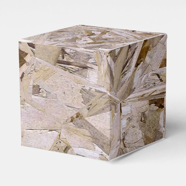 Particle OSB Construction Plywood Print Favour Box (Front Side)