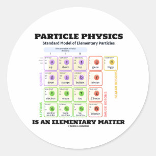 Particle Physics Is An Elementary Matter Model Classic Round Sticker