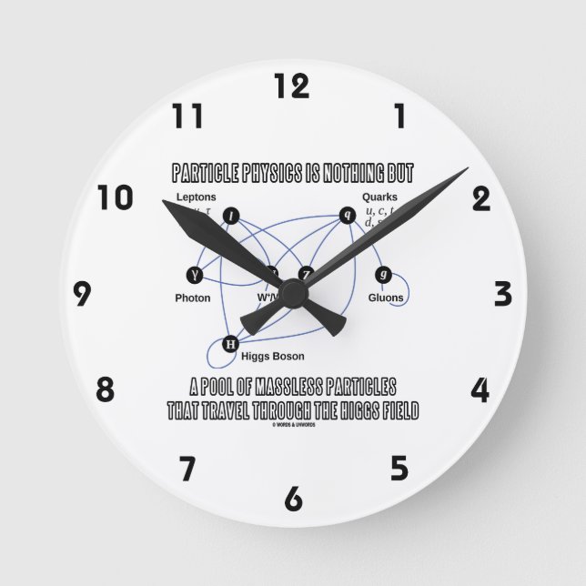 Particle Physics Is Nothing But A Pool Of Massless Round Clock (Front)