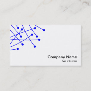 Particle Tracks - Blue on White Business Card