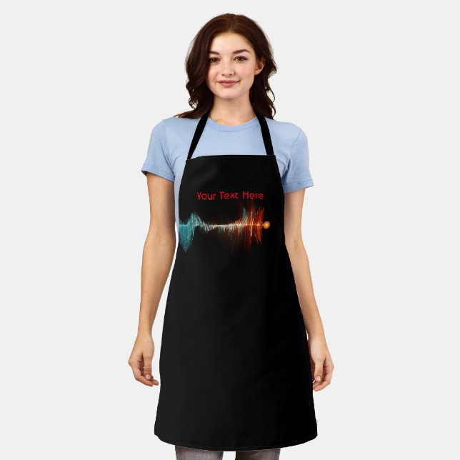 Particle-Wave Duality Apron (Worn)