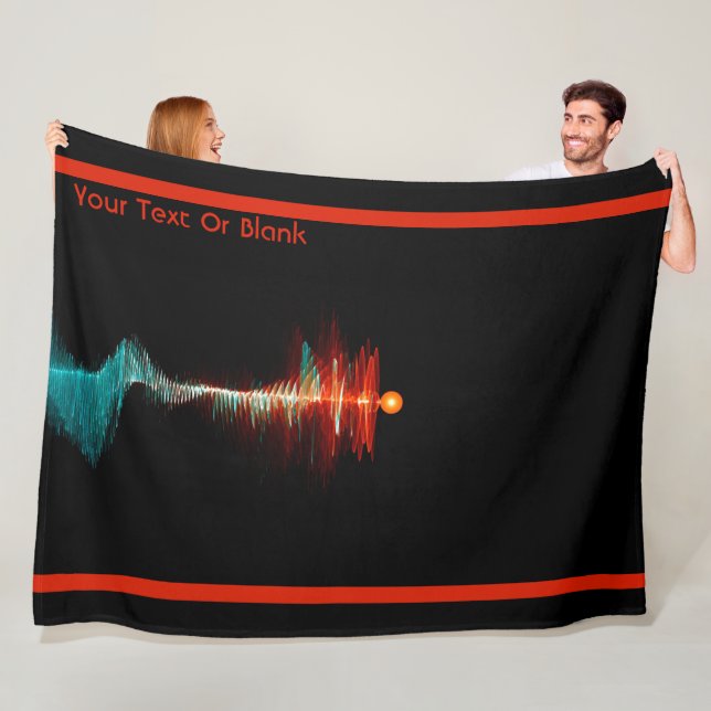 Particle-Wave Duality Fleece Blanket (In Situ)