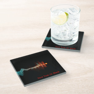 Particle-Wave Duality Glass Coaster