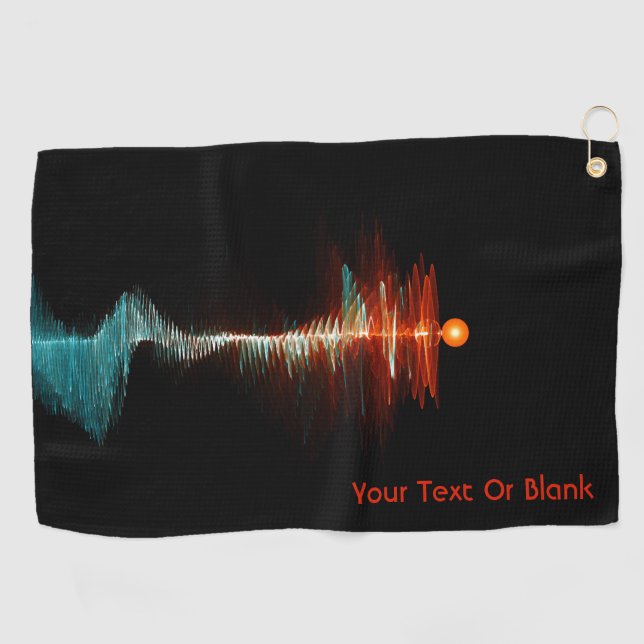 Particle-Wave Duality Golf Towel (Horizontal)