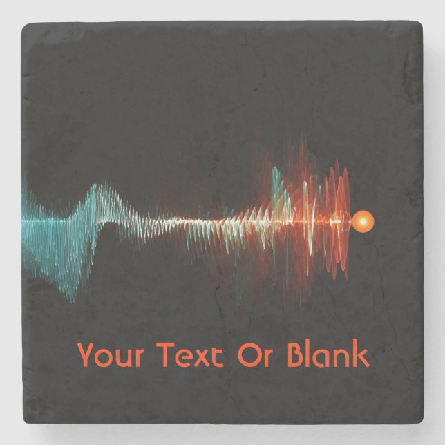 Particle-Wave Duality Stone Coaster (Front)