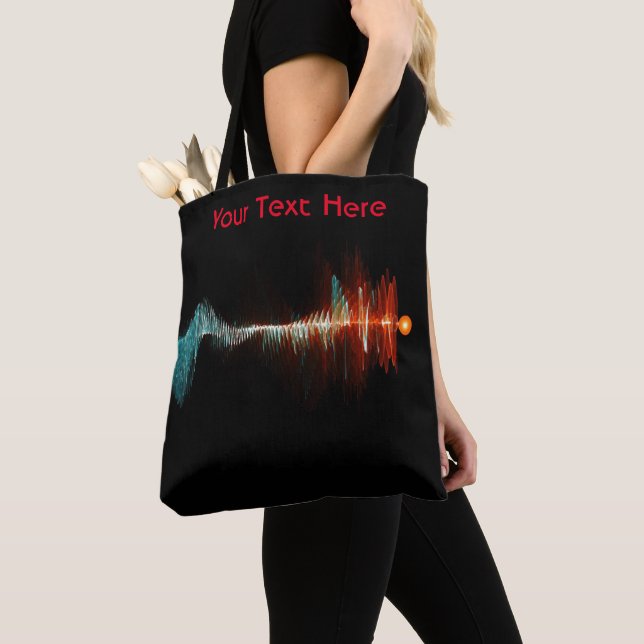 Particle-Wave Duality Tote Bag (Close Up)