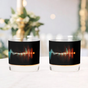 Particle-Wave Duality Whiskey Glass