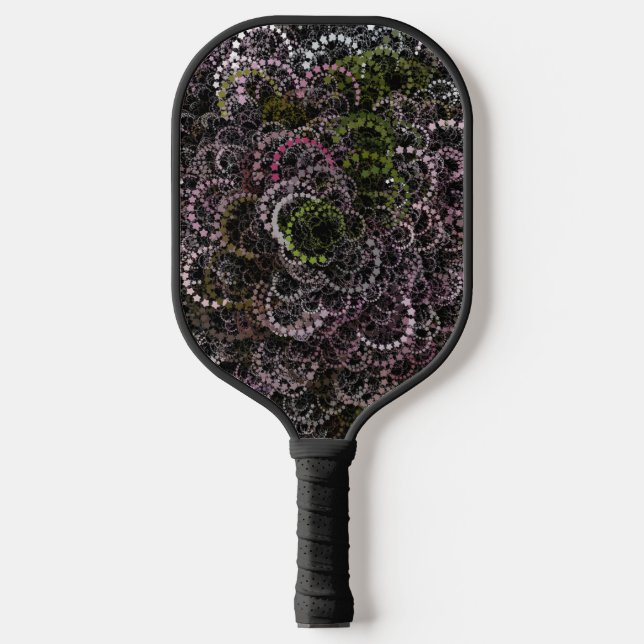 ParticleArt floral 1 Pickleball Paddle (Front)
