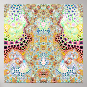 Particularised Dreamtime Variation 3 (12 by 12) Poster