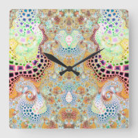 Particularised Dreamtime Variation 3  Wall Clock