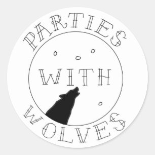 Parties with Wolves Sticker