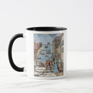 Parting of Columbus with Ferdinand and Mug