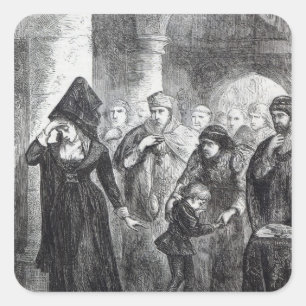 Parting of Queen Elizabeth Wydville and her Square Sticker