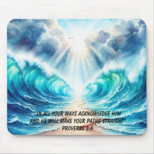 Parting of the Red Sea Scripture Verse Mouse Mat