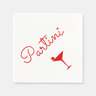 Partini Martini Cocktails Napkin